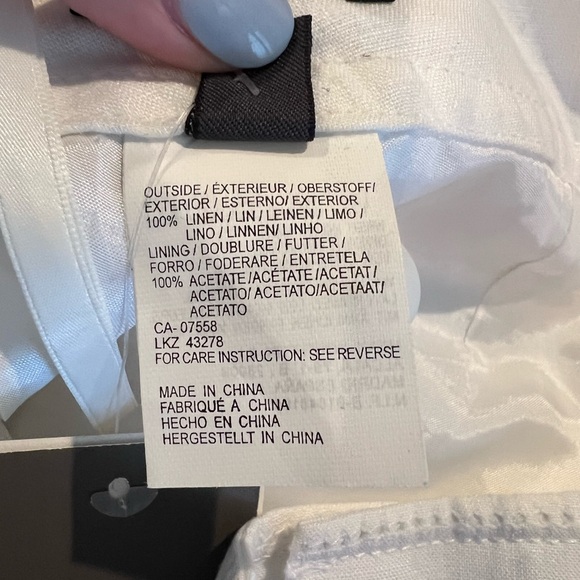 Mexx NWT 100% Linen White/Cream Wide-Leg Pants - Picture 8 of 14